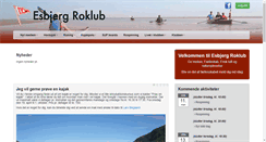 Desktop Screenshot of esbjerg-roklub.dk
