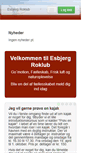 Mobile Screenshot of esbjerg-roklub.dk