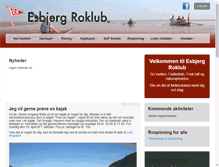 Tablet Screenshot of esbjerg-roklub.dk